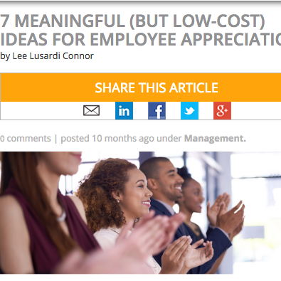 7 Meaningful (But Low-Cost) Ideas For Employee Appreciation